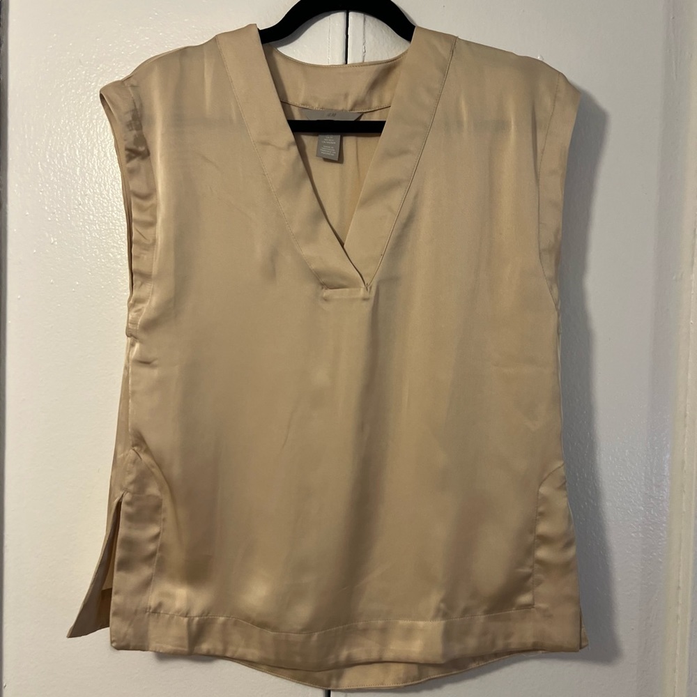 Gold Satin Blouse